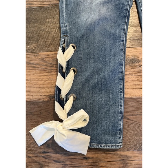 PAIGE Women's High Rise Jeans - Light Blue - Picture 3 of 9